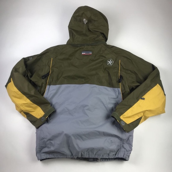 Sessions Womens Hooded Jacket Green Zip Up L - Picture 4 of 8